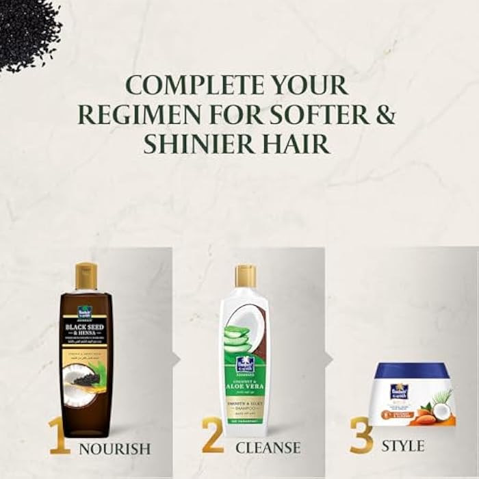 Parachute Advansed Blackseed and Heena Hair Oil Enriched with Coconut Hair Oil | For Strong and Shiny Hair | 200ml